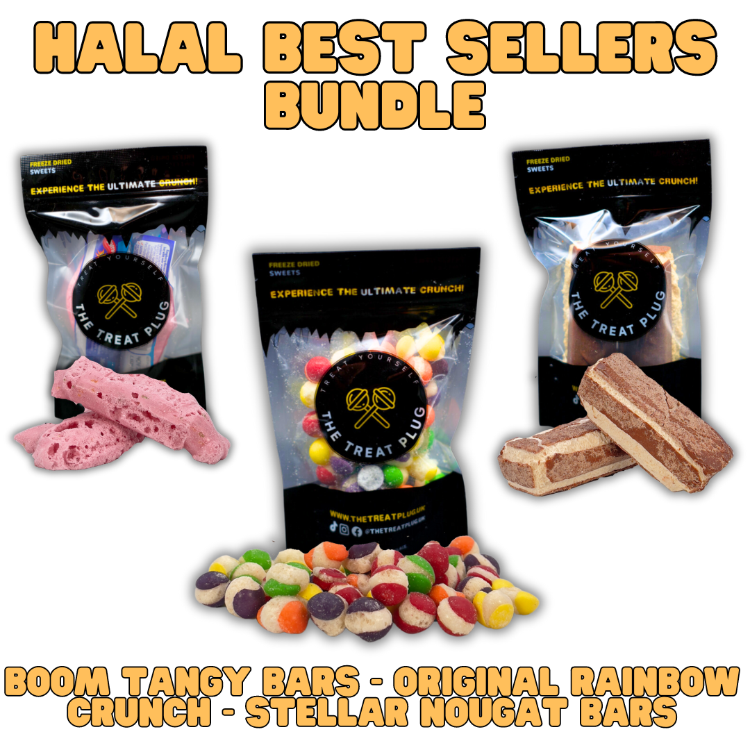 Freeze Dried Halal Bundle - Boom Tangy Bars - Rainbow Crunch Original - Stellar Nougat Bar